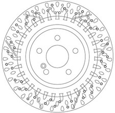 2x TRW Bremsscheibe DF6900 f&uuml;r KLASSE W176 SLC MERCEDES C117 CLA GLA SLK X156