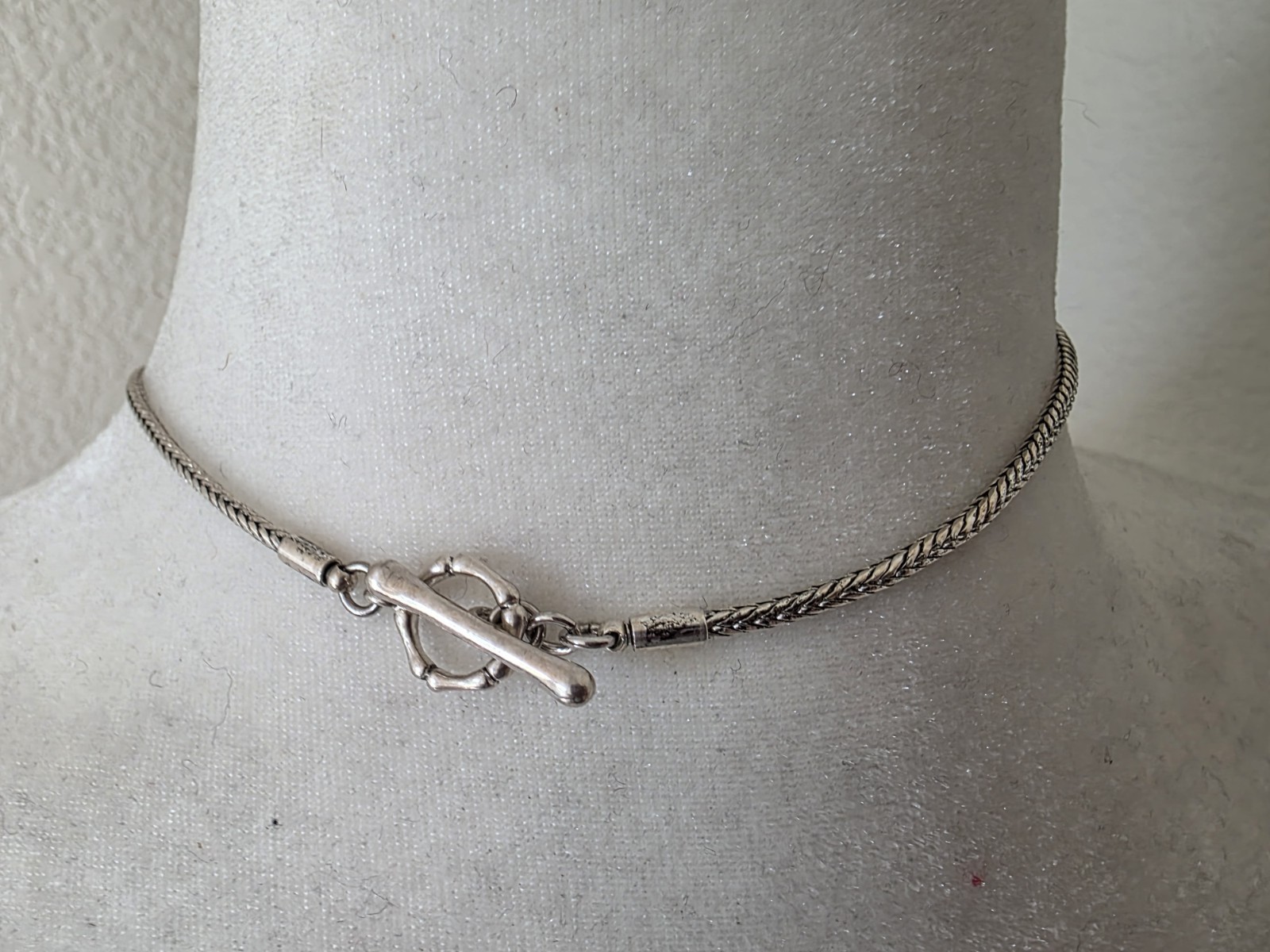 Rectangle Pendant Silver Tone Abalone Necklace Bl… - image 5