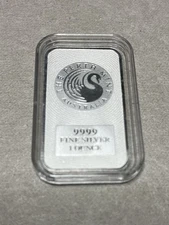 Perth Mint Silver 1 oz Swan Bar 9999 Pure with Kangaroo Back