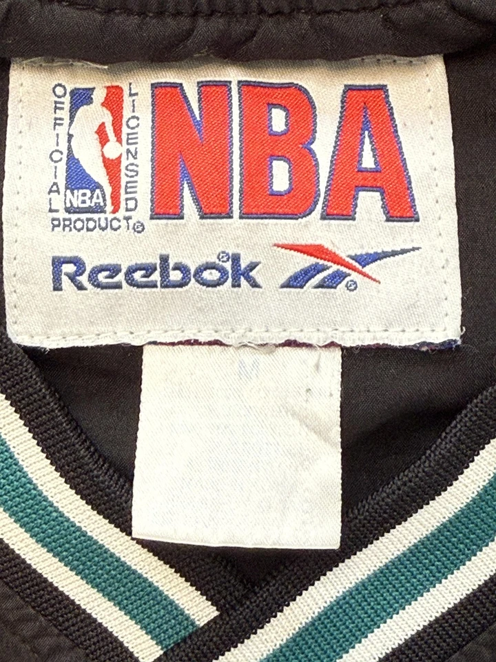 Suéter Pullover De Colección Detroit Pistons Para Hombre Negro NBA Baloncesto Reebok Años 90 Foto 3 de 4