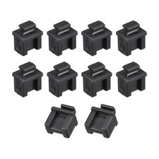 Silicone SFP Anti-Dust Stopper Cap Cover Black 10pcs