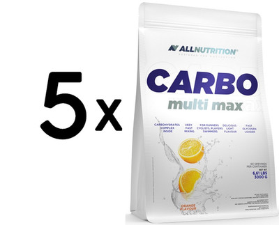 5 x Allnutrition Carbo Multi Max, Lemon - 3000g (8,00 EUR/kg)
