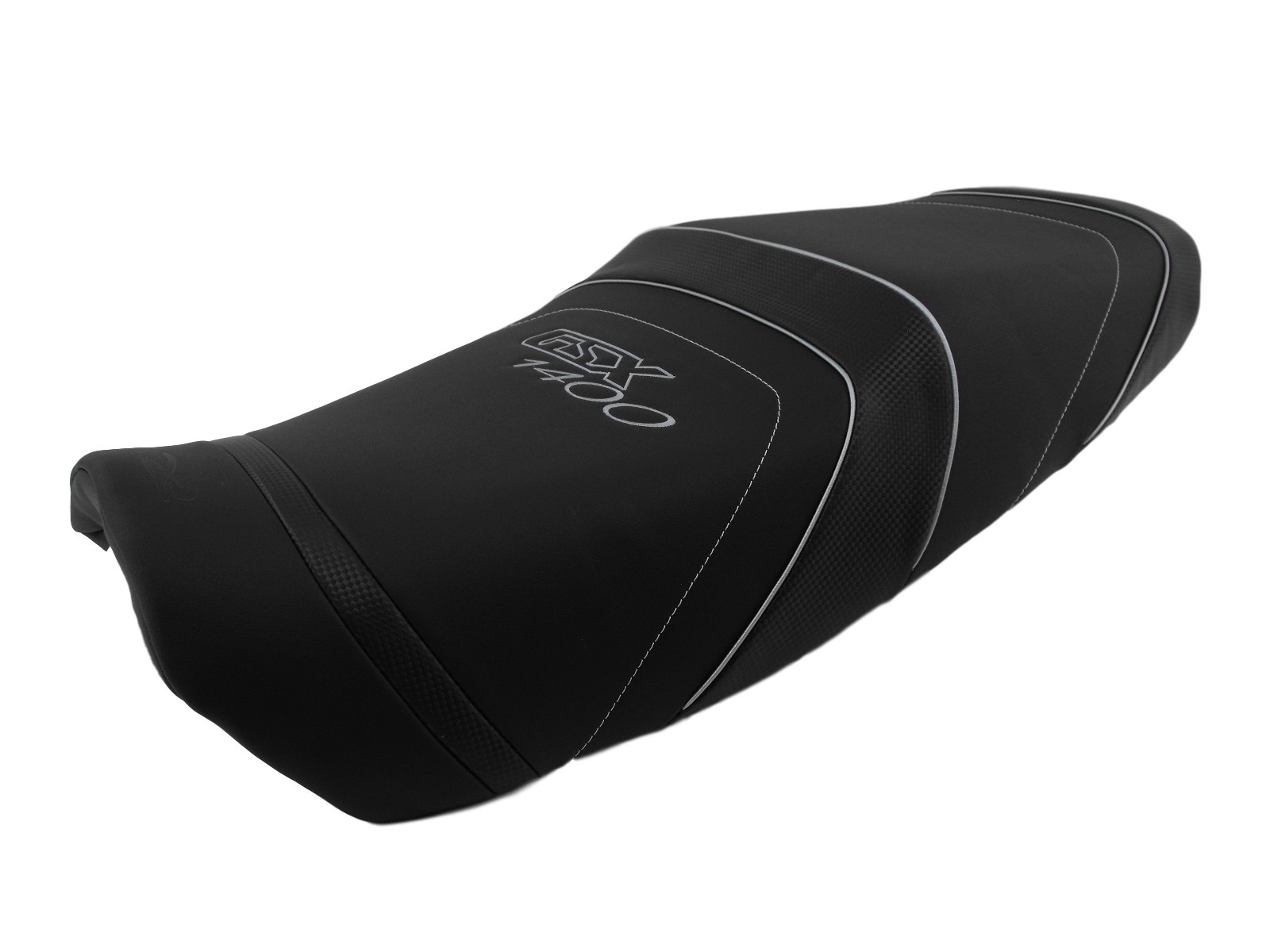 Housse de siège Suzuki GSX 1400 antidérapante en cuir synthétique noir