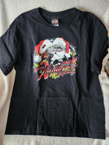 Harley-Davidson Happy Harley Holidays T-Shirt Uomo Taglia XL - Foto 1 di 3