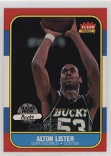 1986-87 Fleer Alton Lister #64 0q4x