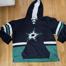 Maglia CCM Dallas stelle cucita taglia 2XL nera