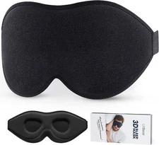 LitBear 3D Sleep Mask Contoured Eyes Socket New Gift USA Stock