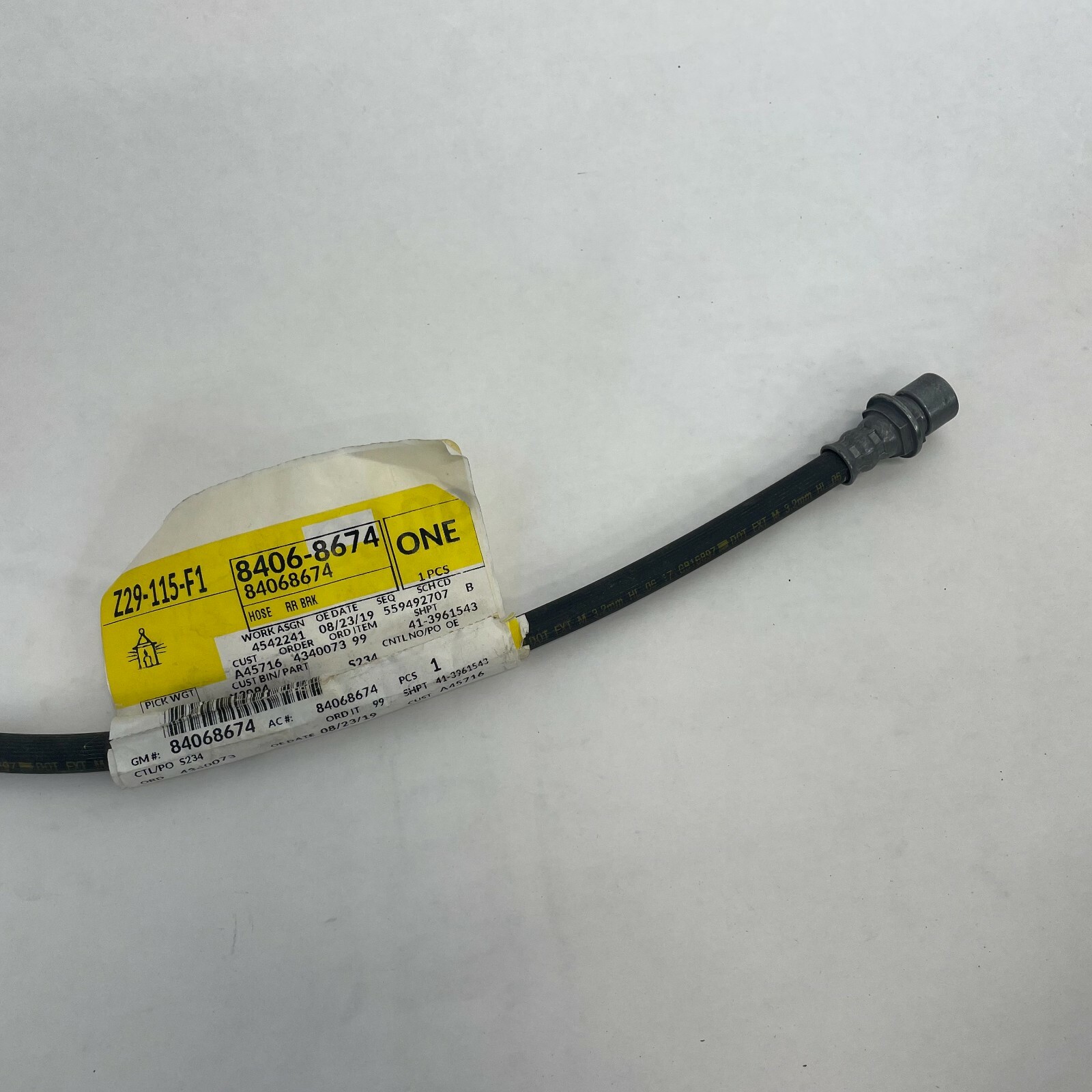 GM Rear Brake Hydraulic Flex Hose 84068674 Genuine OEM | eBay