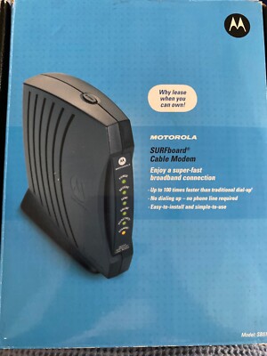 MOTOROLA SURFbOARD MODEM High-Speed INTERNET Broadband Connect NIOB No Powercord