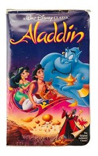 Aladdin (VHS, 1993) Walt Disney Movie Clamshell Case.