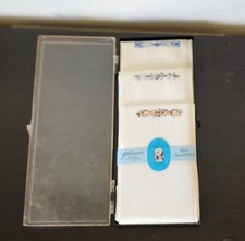 Vintage Mens Handkerchief Set 3 Goldenweve Springmaid Embroidered In Case