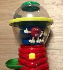 M&M Candy Dispenser Vintage Collectible Gumball Machine Style Mars Retro MM