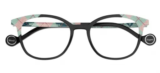 Lunettes WOOW Wool Paper 2 noires en acétate pour le style urbain