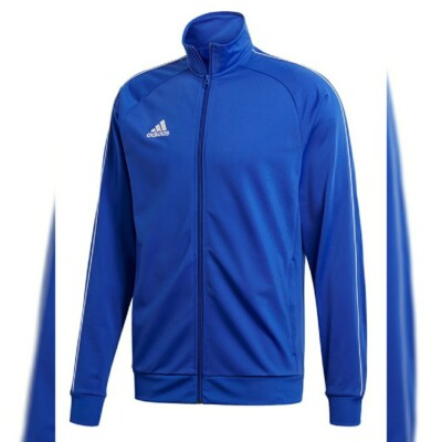 ADIDAS AUTHENTIC CORE 18 PRE JACKET MEN REGULAR FIT WITH POCKETS SIZE 2XL BLUE 