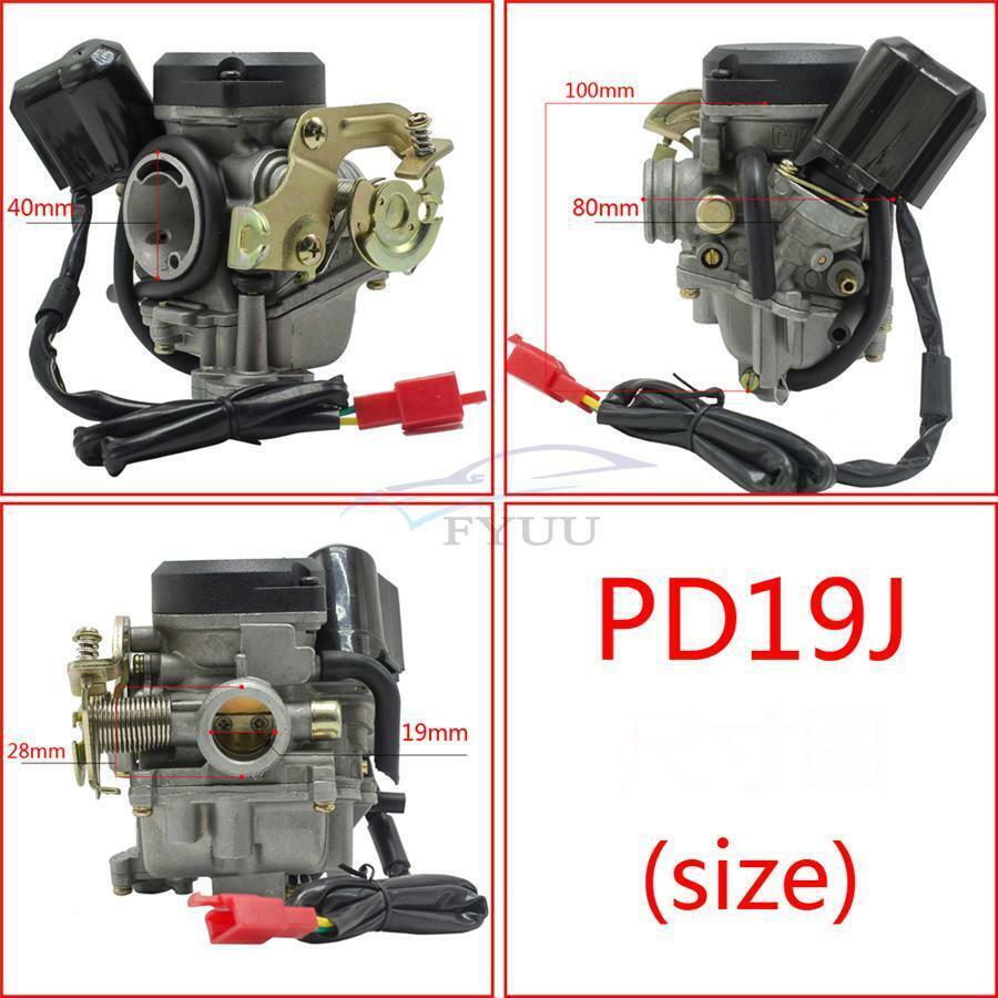 Aluminum Carburetor For GY6 50cc 100cc 18mm CVK PD18J PD9J 139QMB Scooter Jonway - Walmart Supplies