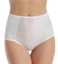 Bali Double Support Full-Cut Snow White Shaper Brief Size 8/XL