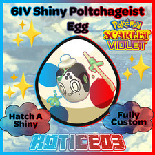 🍵 Artisan POLTCHAGEIST ✨ SHINY 6IV EGG ✨ Pokemon SCARLET and VIOLET - Teal Mask