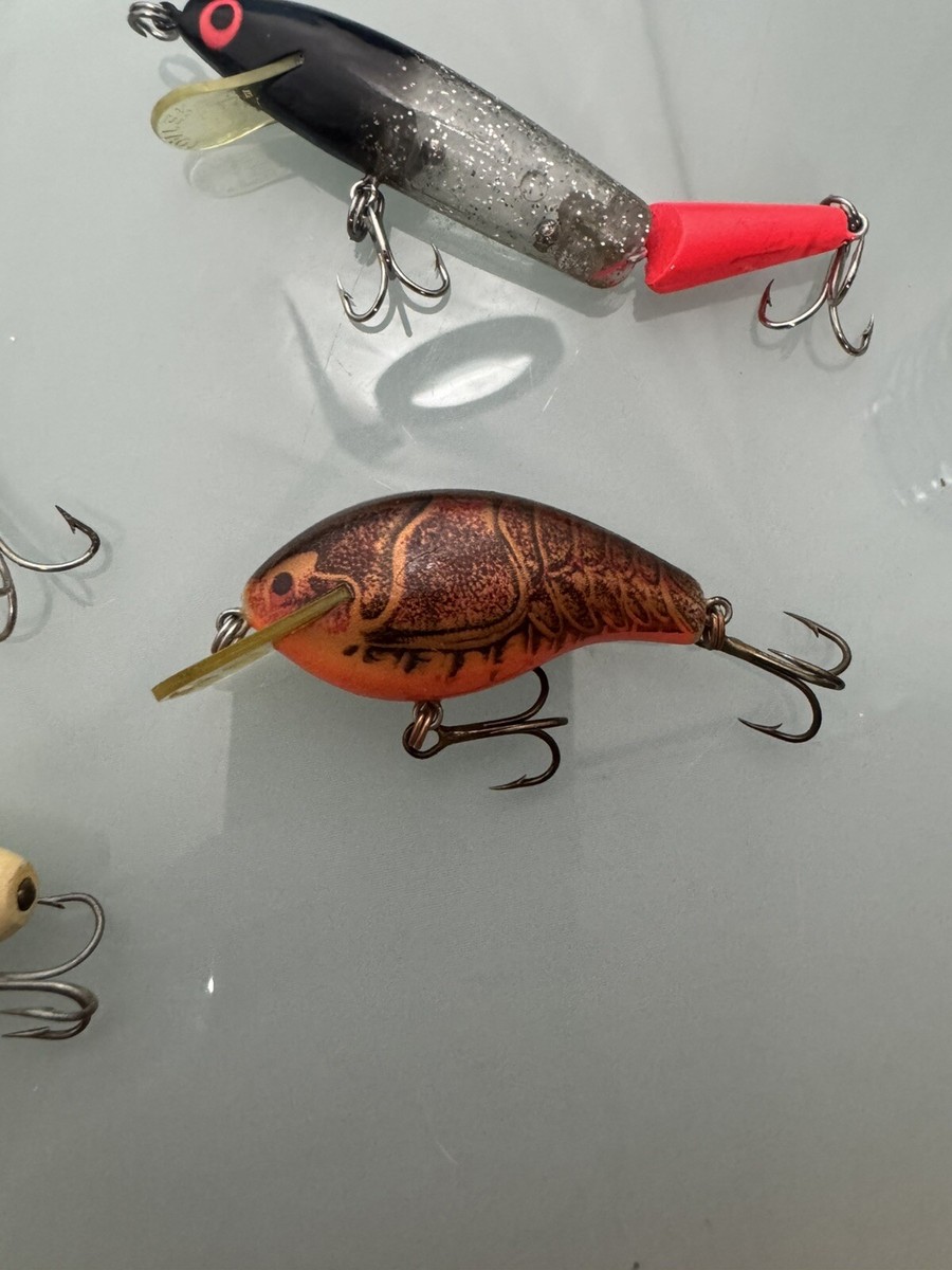 Lot De Leurres De Pêche Anciens - Rebels Flotteurs En Bois South Bend Plus - Vintage