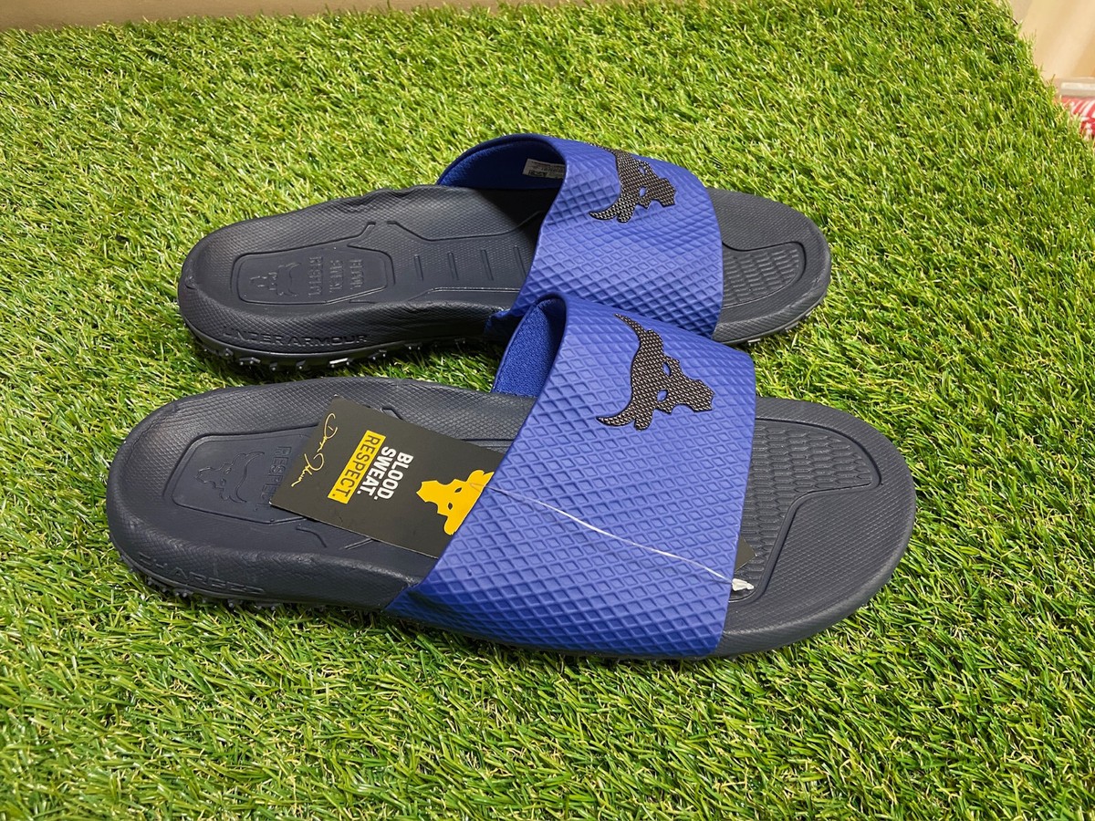 Under Armour UA Project Rock Brahma Bull Slides Sandals 3025237-401 Men’s 13 NEW Under Armour UA Project Rock Brahma Bull | Mercari main image 4