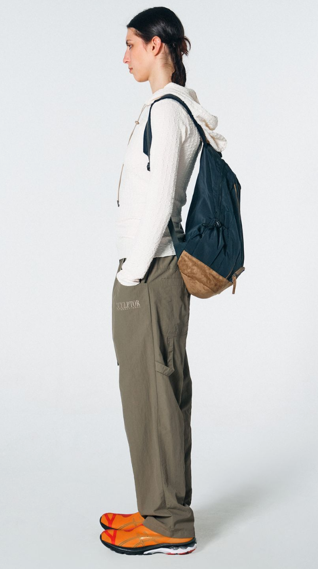 SCULPTOR Oldschool Slouchy Backpack Navy / School Bag | eBay