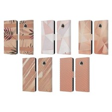 FUNDA BILLETERA LIBRO CUERO ORO ROSA OFICIAL ALYN SPILLER PARA TELÉFONOS MOTOROLA
