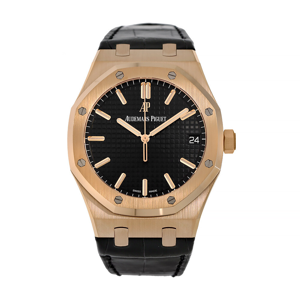 audemars piguet rose gold black dial