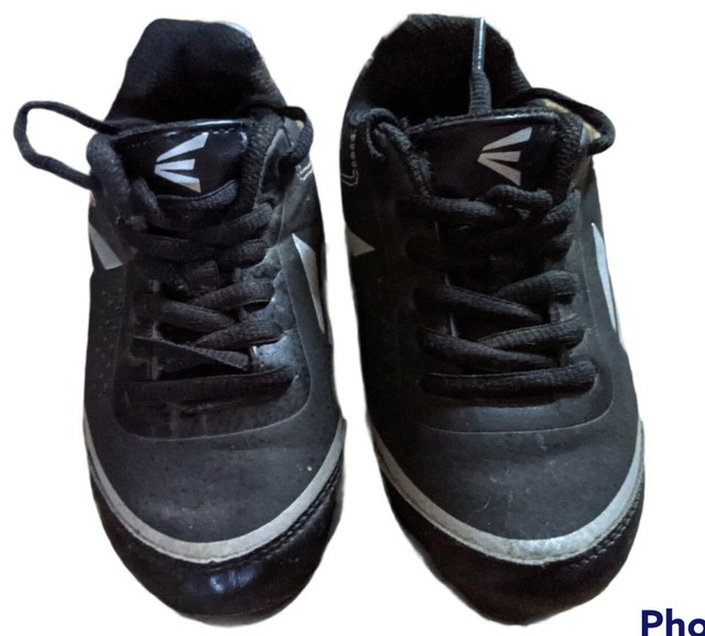 Easton Kids Speed Elite Baseball Cleats Youth Size 10 Black Silver