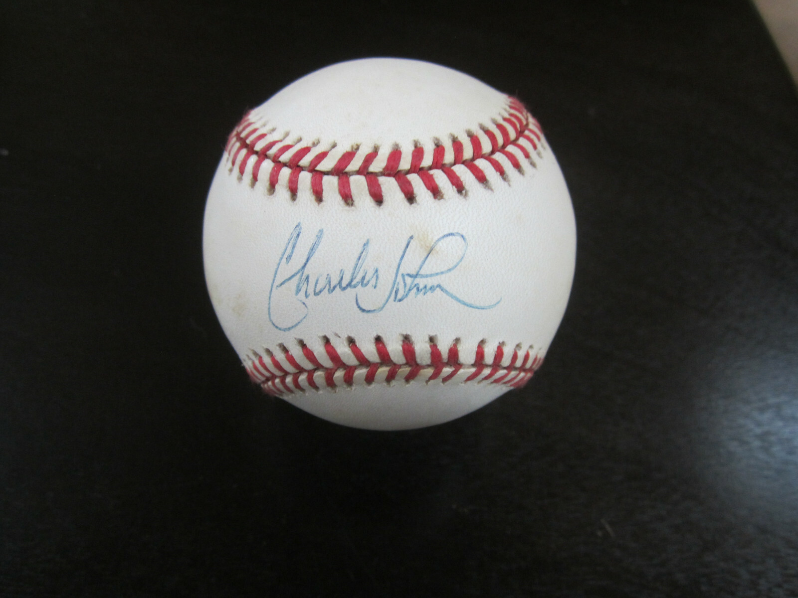 Charles Johnson Autographed Signed Atlanta Braves Baseball Ball JSA (B9) Florida Marlins Dodgers 