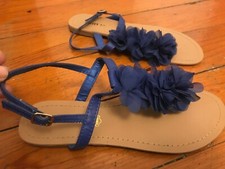 Nus pieds bleus électrique 38