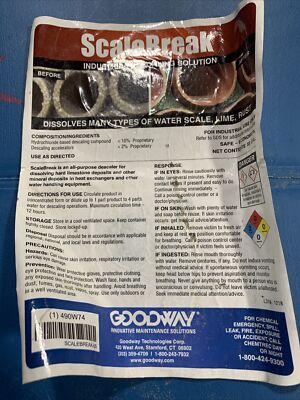 GOODWAY SCALEBREAK-5 Descaling Solution,Orange,50 Gal Drum
