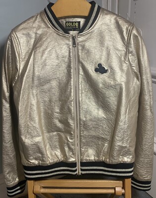 Disney Store Mickey Mouse Metallic Gold Collection Bomberjacke Gr. M Erwachsene