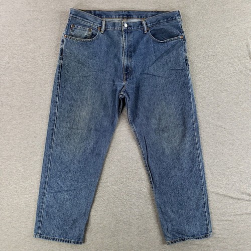 Levi's 550 Relaxed Fit 40x30 Blue Jeans Old School Denim Work Pants Quality