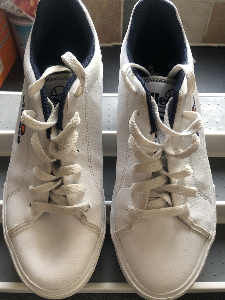 Ellesse Taggia Leather Low Men's White Trainers UK UK