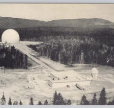 Bell Telephone System's Earth Station at Andover, ME 1960s Vintage Postcard UNP