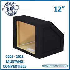 2005 - 2023 Ford Mustang 12" Sub Box Subwoofer Enclosure For Kicker Solo Baric