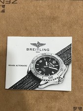 Breitling Shark Automatic Anleitung Betriebsanleitung Booklet