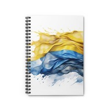 Ukrainian Flag Spiral Notebook - Ruled Line