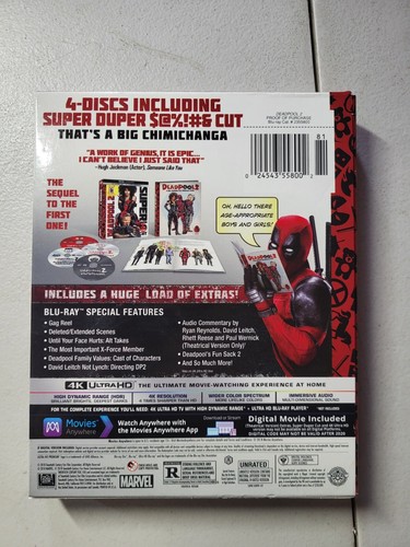Deadpool 2 Super Duper Cut Blu ray Digital Expired TARGET EXCLUSIVE Complete - 第 2/6 張圖片