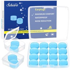 Ear Plugs for Sleeping 20 Moldable Noise Cancelling Silicone Earplugs for Swi...