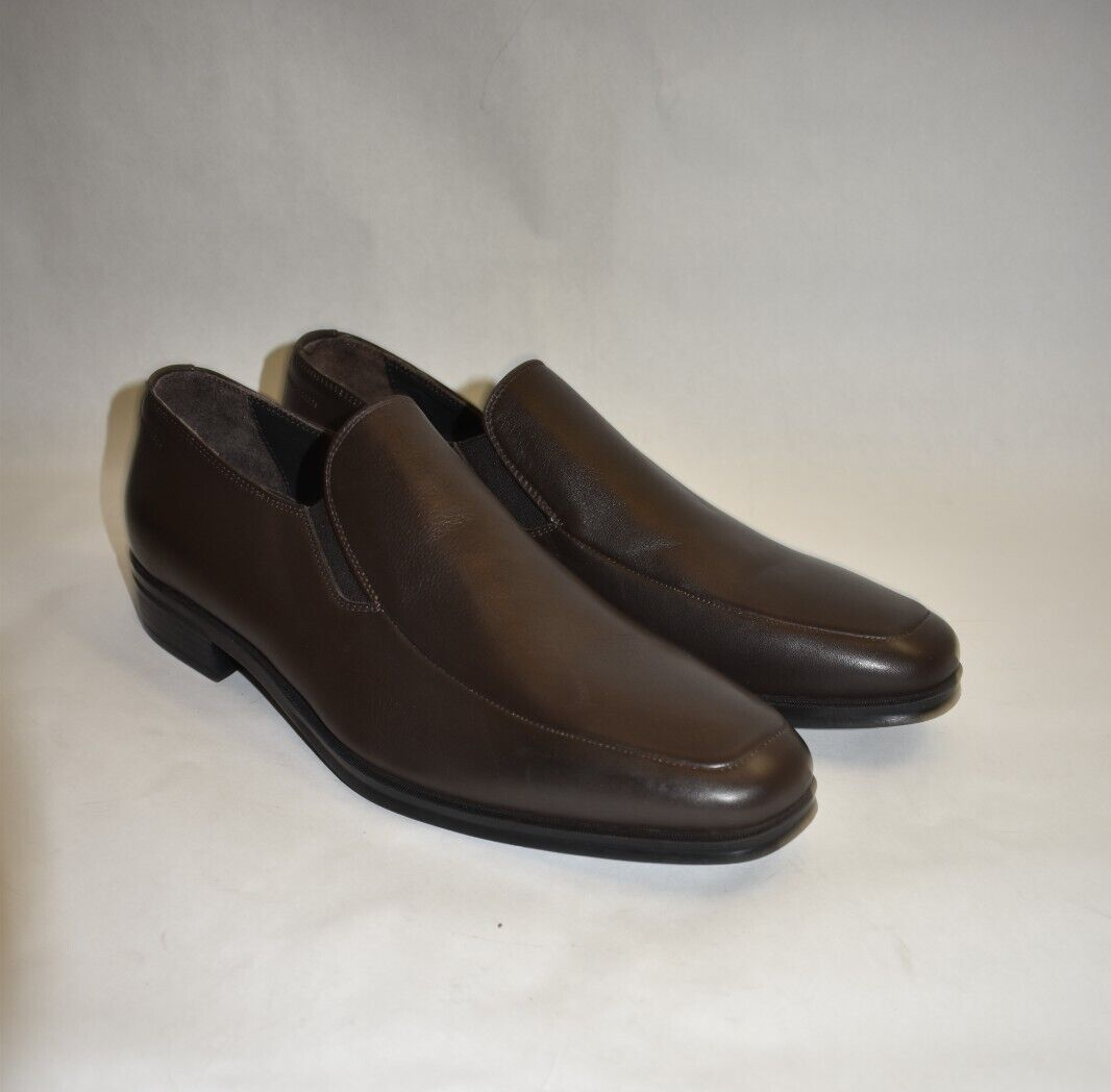 New! Bruno Magli Pitto Leather Loafer Brown Leather Size 10  display picture 1