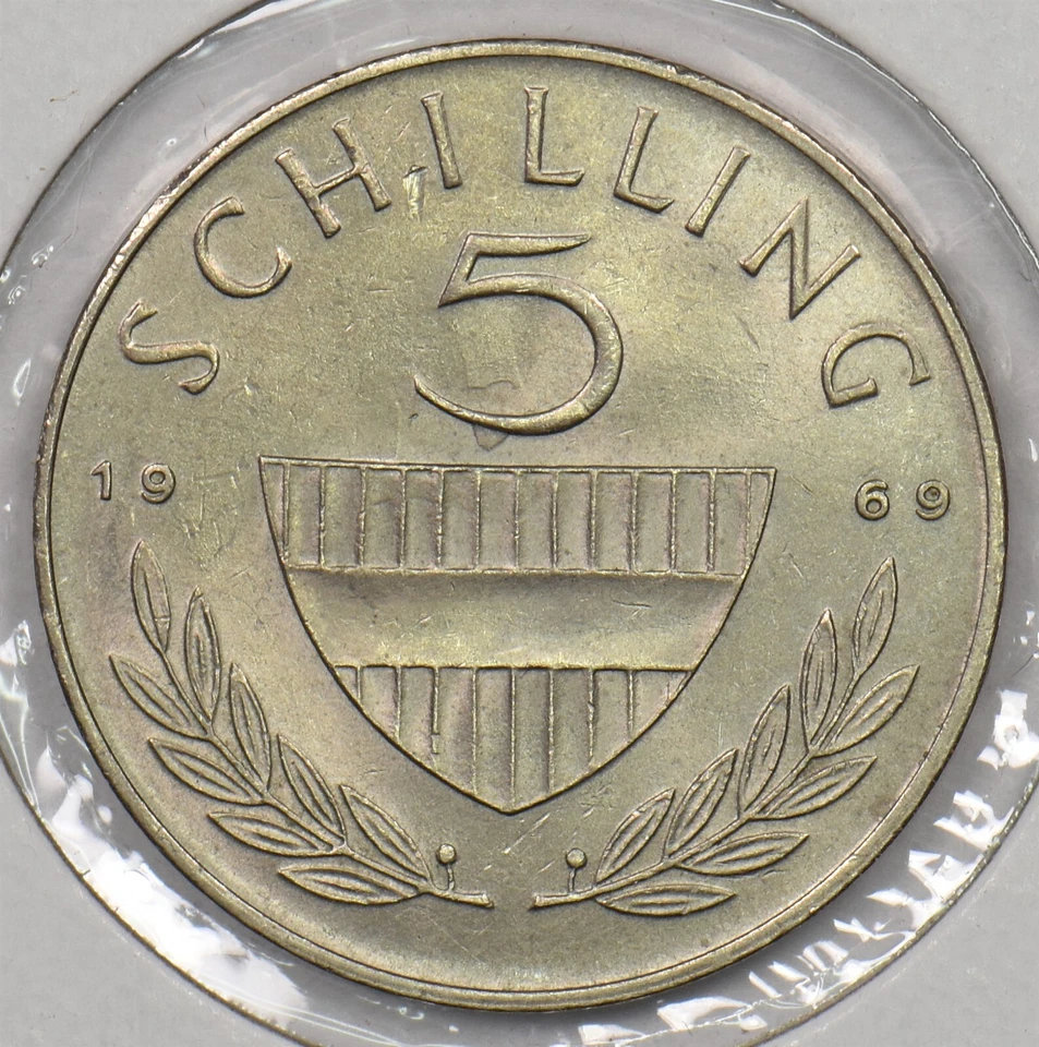 Austria 1969 5 Schilling Horse 199668 combine shipping - Image 2 of 2