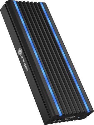 BOX IB-1824ML-C31 SSD M.2 NVMe Gehäuse mit RGB LED Beleuchtung, USB 3.1 (Gen2, 