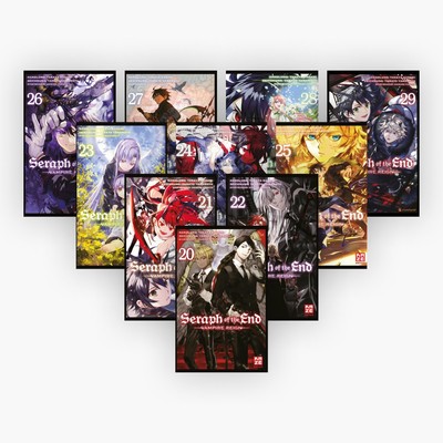 Yamato Yamamoto Seraph of the End Band 20-29 plus 1 exklusives Postkartenset