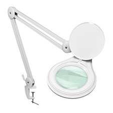 Led Magnifying Lamp Adjustable Brightness Clamp Mount - For Reading Crafts.. Led Magnifying Lamp Adjustable Brightness Clamp Mount - For Reading Crafts..