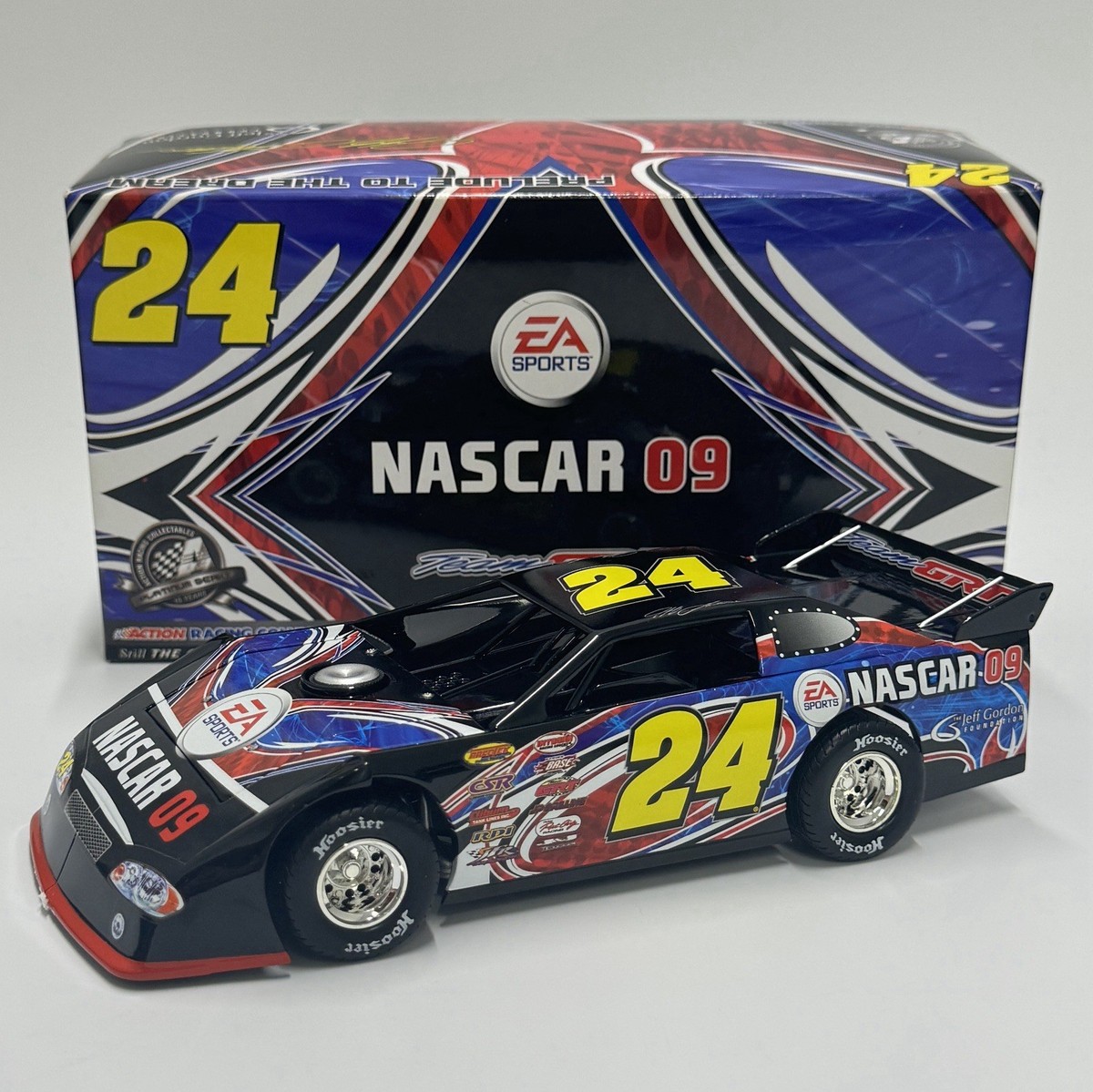 Jeff Gordon 2008 NASCAR 09 Dirt Late Model Car 1/24 ADC Action