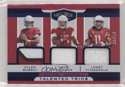 2019 Plates & Patches Talented Trios Blue 39/50 David Johnson Kyler Murray 1u6