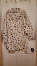Disney Winnie the Pooh Flannel Nightgown XL Pajamas Pjs Tigger Eeyore READ DESCR