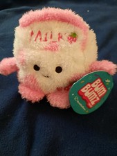 Kellytoy Bum Bumz Sunday Strawberry Milk Plush Toy 2023 NWT Includes Sticker