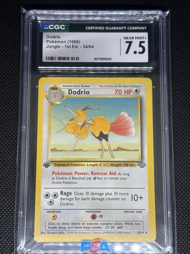 Dodrio (1st Edition) graded CGC 7.5 for sale on eBay