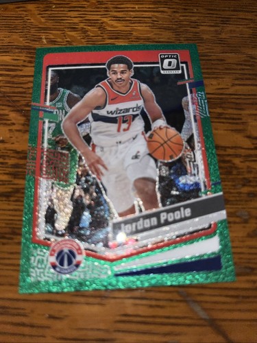 2023-24 Panini Donruss Optic Green Glitter Prizm /77 Jordan Poole #93
